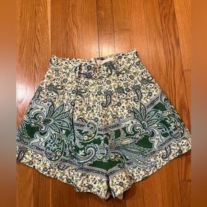 Zimmermann Ottie Tuck Linen Shorts - Size 1